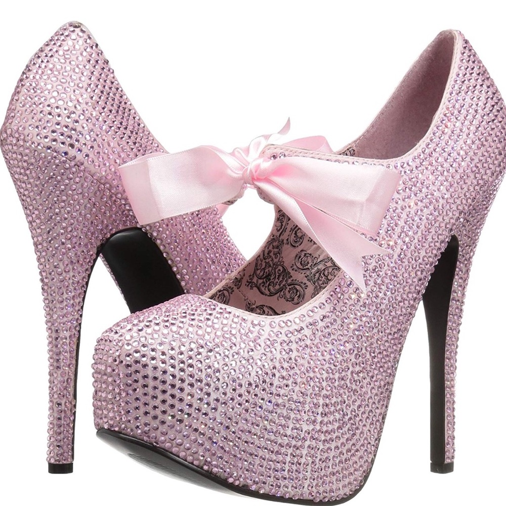 Bordello platform heels- Blush Pink-8